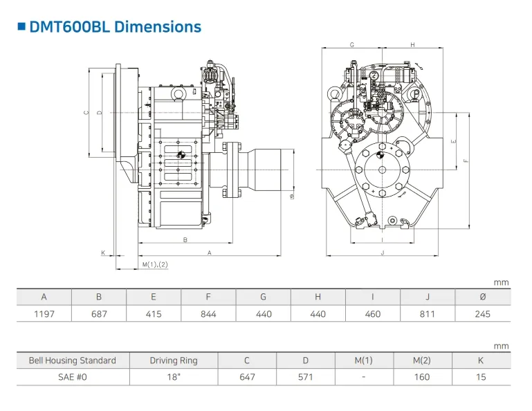 Durable Korea Di Marine Gearbox Designed for Heavy-Duty Use