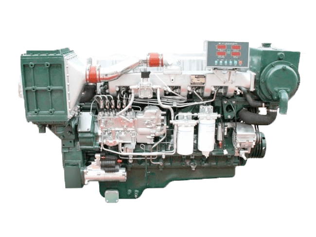 YC6MJ410L-C20 ,410HP, 300kw, 1800rpm, Reliable Yuchai Marine Diesel Engines for Boats and Marine Vessels