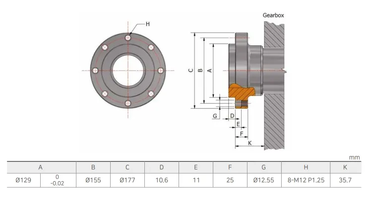 Dmt280h Korea Gearbox D-I Marine Transmission Gearbox for Boat, Ratio 2.06/2.5/2.92/3.26