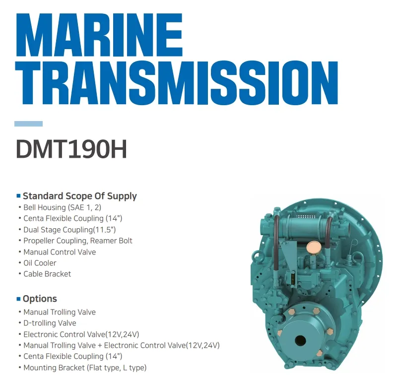 Aboat Advance Korean Di Marine Gearbox Transmission Dmt190h Reverser