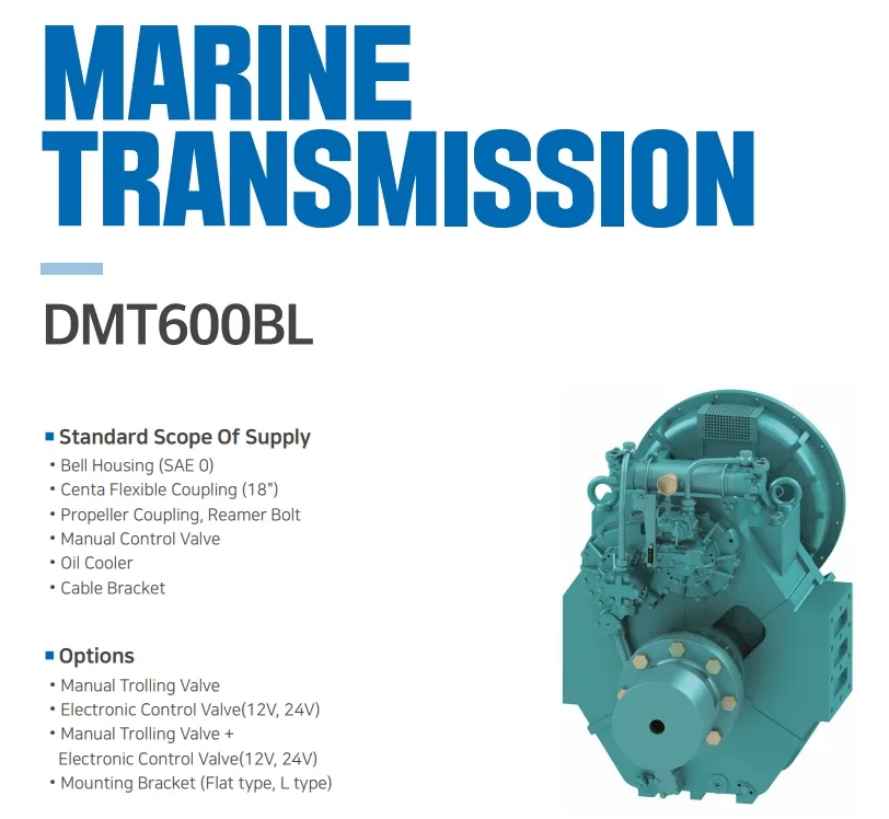 Durable Korea Di Marine Gearbox Designed for Heavy-Duty Use